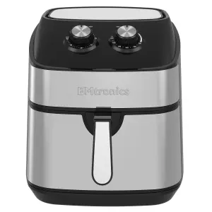 EMtronics EMAFS9S Large 9 Litre Air Fryer with 60 Minute Timer - Stainless Steel