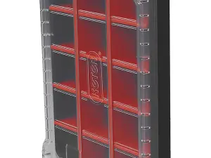 x2 Keter Stack N Roll Organiser Half Footprint Tool Box Case KETSNRHORG 253381