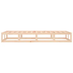 Berkfield Bed Frame 75x190 cm Small Single Solid Wood