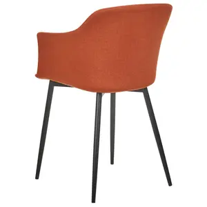 Set of 2 Dining Chairs ELIM Orange