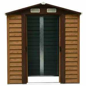 6 ft. W x 5 ft. D Overlap Apex Metal Garden Shed