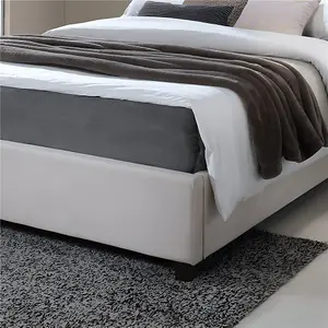 Cream Fabric Bed Frame - Double 4ft 6" (151cm)