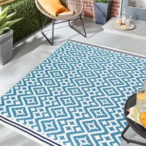 Origins Aztec Blue/Navy Rug 160 X 230