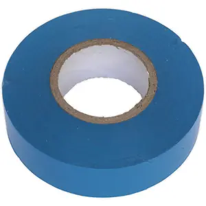 10x Blue PVC Insulation Tape - 19mm x 20m Self Extinguishing Electrical Wire