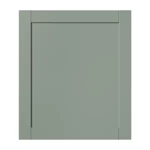 GoodHome Ashmead Matt reed green Shaker Appliance Cabinet door (W)600mm (H)687mm (T)16mm