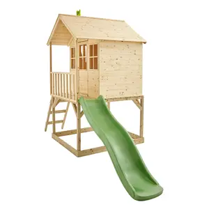 TP Toys Hill top Timber Tower slide playhouse - Assembly required