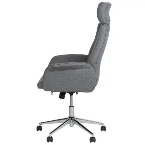 Beliani Minimalist Office Chair Grey PILOT