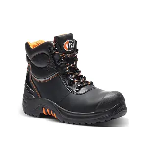 V12 Endura II Safety Work Boots Black - Size 6