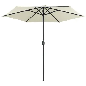 Berkfield Outdoor Parasol with Aluminium Pole 270x246 cm Sand White