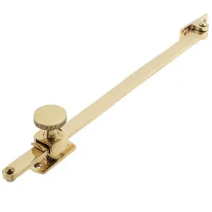 AFIT Polished Brass Sliding Screw Down Window Stay - 10"/250mm