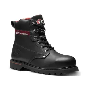 V12 Boulder Safety Work Boots Black - Size 8