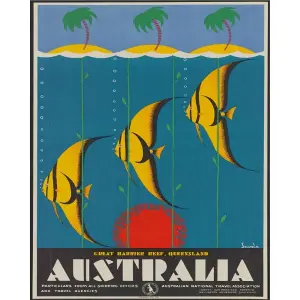 Vintage Metal Sign - Retro Advertising - Australia Fish