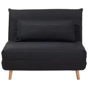 Beliani Retro Sofa Bed SETTEN Black