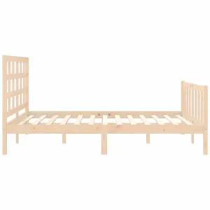 Berkfield Bed Frame with Headboard 160x200 cm Solid Wood