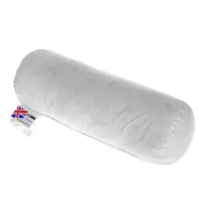 Homescapes Duck Feather Bolster Cushion - Luxury Filler and Inserts for Comfort 40 x 15 cm (16 x 6")