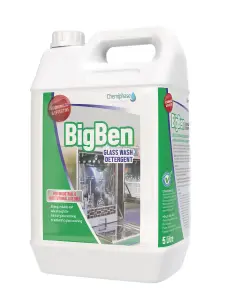 Big Ben - Auto Bar Glass Washer Liquid Detergent & Steriliser 1 x 5 Litres