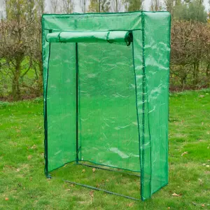 KCT Mini Greenhouse 100 x 150 x 50cm PVC Cover Garden Green Grow House With Roll Up Door Small Plant Tomato Frame