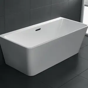 Morgan White Freestanding Acrylic Bath (L)1500mm (W)750mm