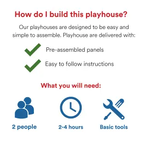 BillyOh Bunny Max Playhouse - Pressure Treated - 4 x 4