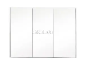 WestWood Wall Mount Mirror Bathroom Cabinet Unit Storage Cupboard White BC02