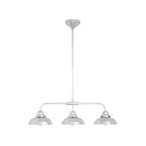 Interiors by Premier Jasper 3 Pendant Chrome Light