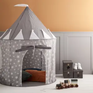 Grey Kids Tent, Starry Grey Pop Up Play Tent For Kids with Carry Bag