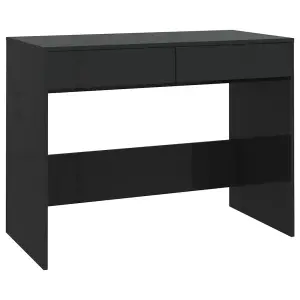 Berkfield Desk Black 101x50x76.5 cm Engineered Wood