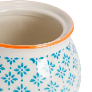 Nicola Spring - Hand-Printed Sugar Bowls - 10cm - Pack of 3