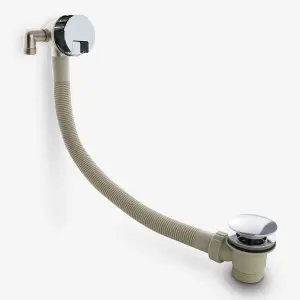 Nes Home Round Modern Bathroom Design Bath Filler With Integrated Overflow & Sprung Waste