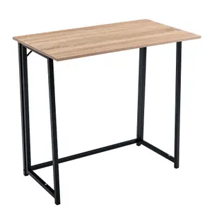 MCC Direct Boston Folding Computer Desk Table Natural