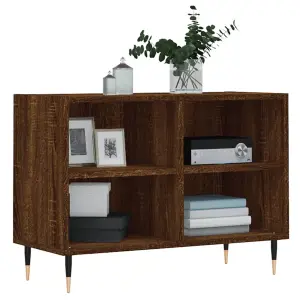 Berkfield TV Cabinet Brown Oak 69.5x30x50 cm Engineered Wood