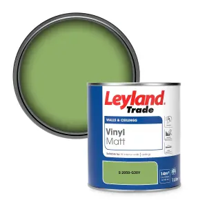 Leyland Trade Vinyl Matt Walls & Ceilings Emulsion Paint (S 2050-G30Y) 1L