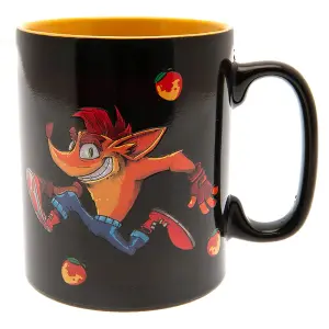 Crash Bandicoot Mega Heat Changing Mug Black/Orange/Green (One Size)