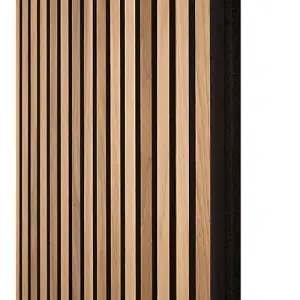 Naturewall SlatWall Acoustic Walnut - 240cm x 60cm on Black Felt