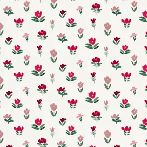 Lick Pink & White Petals 01 Textured Wallpaper