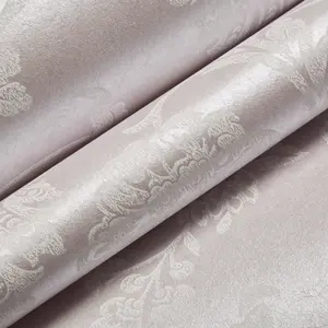 Sandringham Floral Lilac & white Metallic effect Smooth Wallpaper Sample