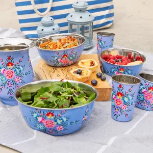 BillyCan - Picnic Bowl Set - Ocean Pansy - 3pc