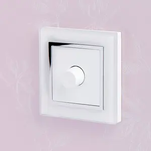 Crystal CT 2G Rotary LED Dimmer Switch 2 Way White