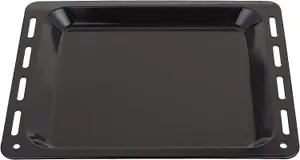 SPARES2GO Oven Baking Tray Large Enamelled Pan Cooker Stove (448mm x 360mm x 25mm)