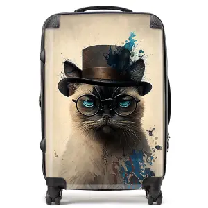 Siamese Cat Splashart Suitcase - Medium