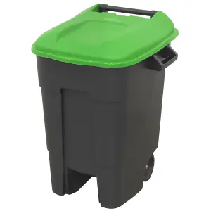 Sealey Refuse Wheelie Bin With Three Robust Handles 100 Litres Green BM100G