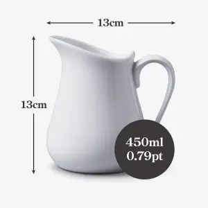 WM Bartleet & Sons Traditional Large Milk Jug, 450ml