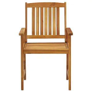 Berkfield Garden Chairs 8 pcs Solid Acacia Wood