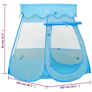 Berkfield Children Play Tent Blue 102x102x82 cm