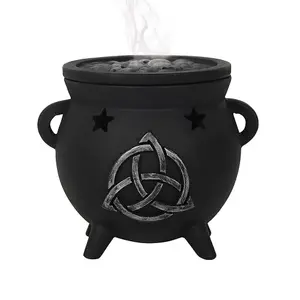 Something Different Triquetra Incense Cone Holder Black/Grey (One Size)