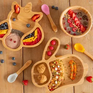 5pc Bamboo Rabbit Baby Weaning Set - Beige