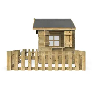 Rebo Orchard 4FT x 4FT Children's Wooden Garden Playhouse - Robin