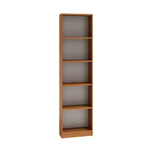 Albee Bookcase White / (5 Shelves) 182cm H x 40cm W x 32cm D