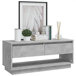 Berkfield TV Cabinet Concrete Grey 102x41x44 cm Engineered Wood