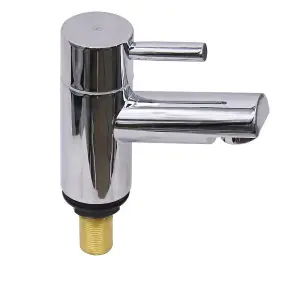 Rinse Bathrooms Bath Tap Pair of Hot and Cold Bathroom Tub Taps Chrome